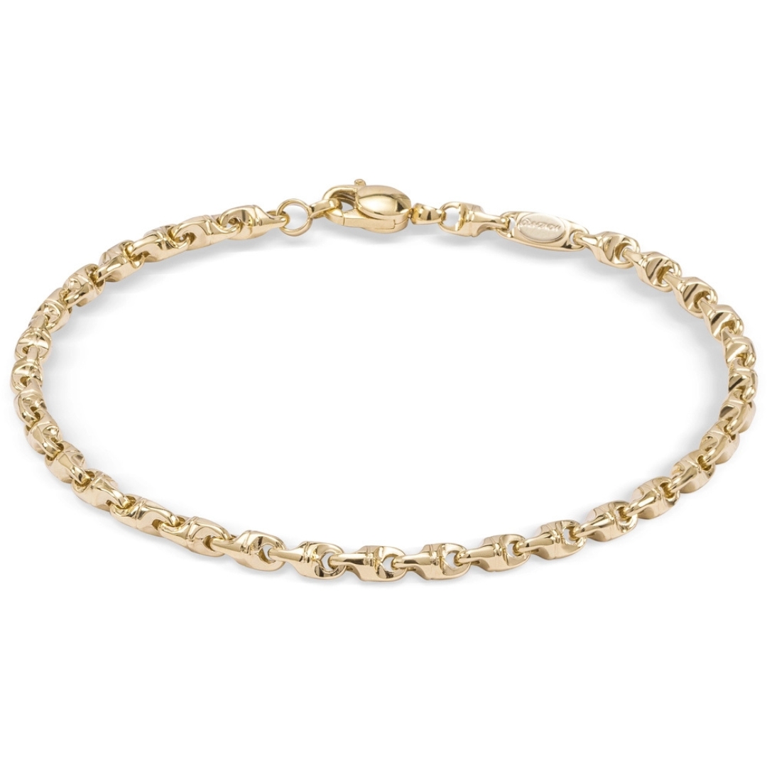 Monzario 14kt geelgouden fantasie armband 19.5cm, 3.4mm