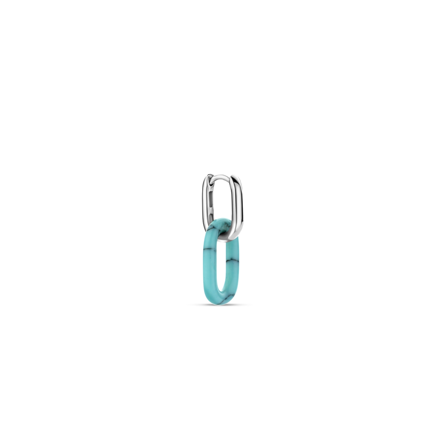 Deze TI SENTO - Milano Ear Party 7903TQ_H zijn gemaakt van Zilver platina verguld. De kleurstelling van deze oorbellen zijn Turquoise. Alle TI SENTO - Milano producten worden geleverd in een luxe geschenkverpakking.
