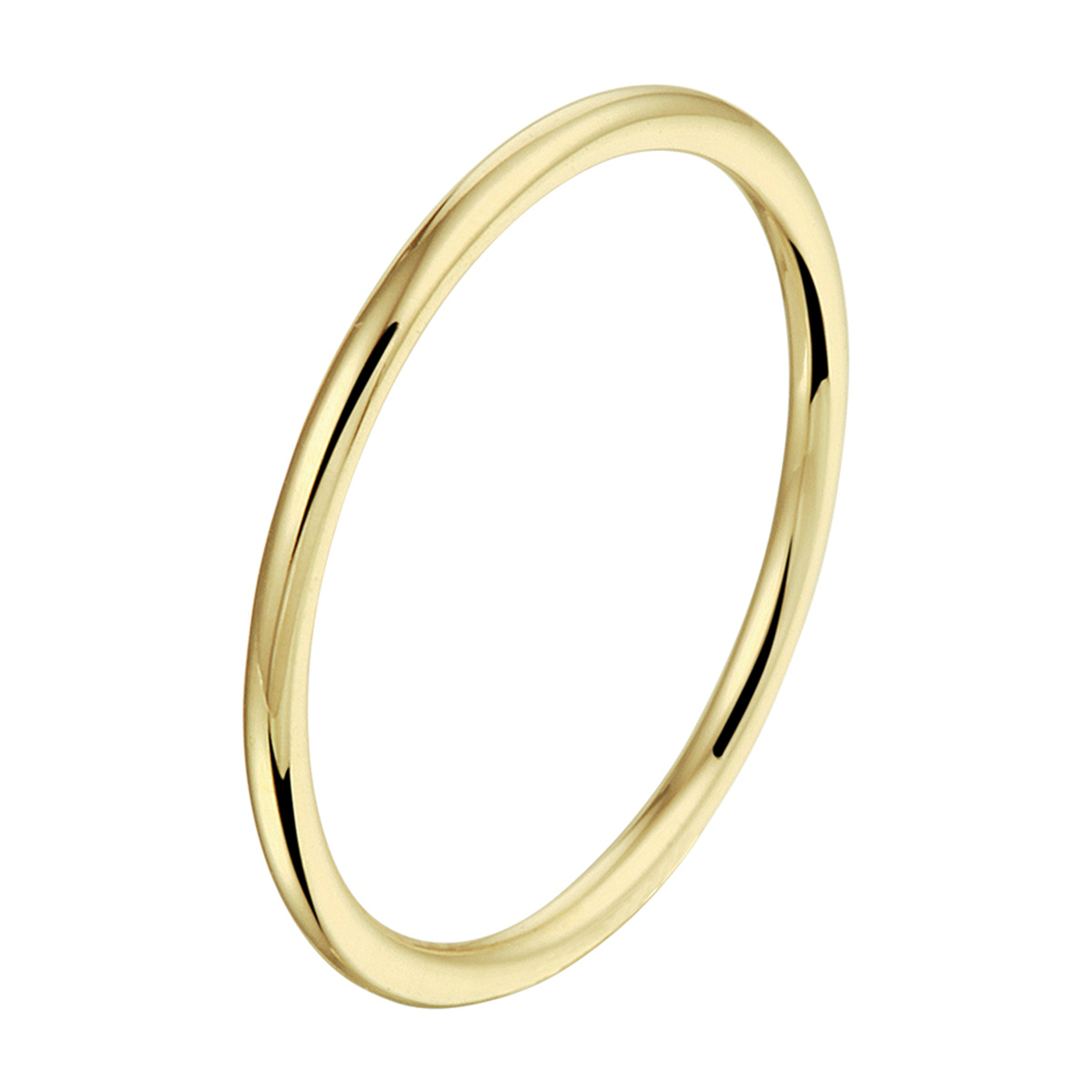14k Geelgouden aanschuifring. De ring heeft een breedte van 1.5mm.