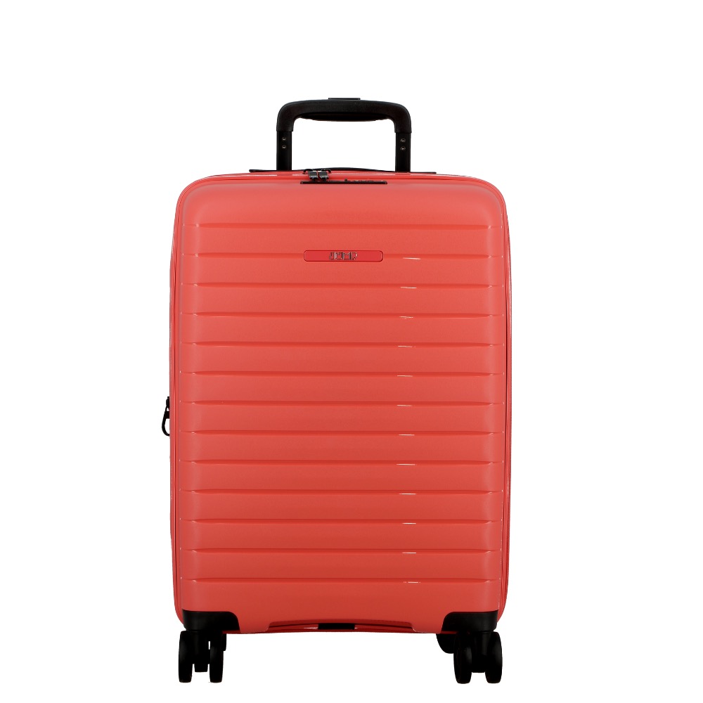De Jump Striper 77cm Coral is voorzien van vier dubbele wielen, een telescopische handgreep en meerdere handvatten voor gemakkelijk vervoer. De koffer heeft een ruim hoofdcompartiment en praktische interne vakken voor georganiseerde opslag. Het beste manier om te dragen is door de telescopische handgreep omhoog te trekken en deze achter je aan te rollen voor moeiteloos reizen.

Inhoud 100-114 liter
4.4 kg zwaar
Expandable


Afmetingen:
Hoogte 77cm x breed 49cm x diep 30-34cm diep