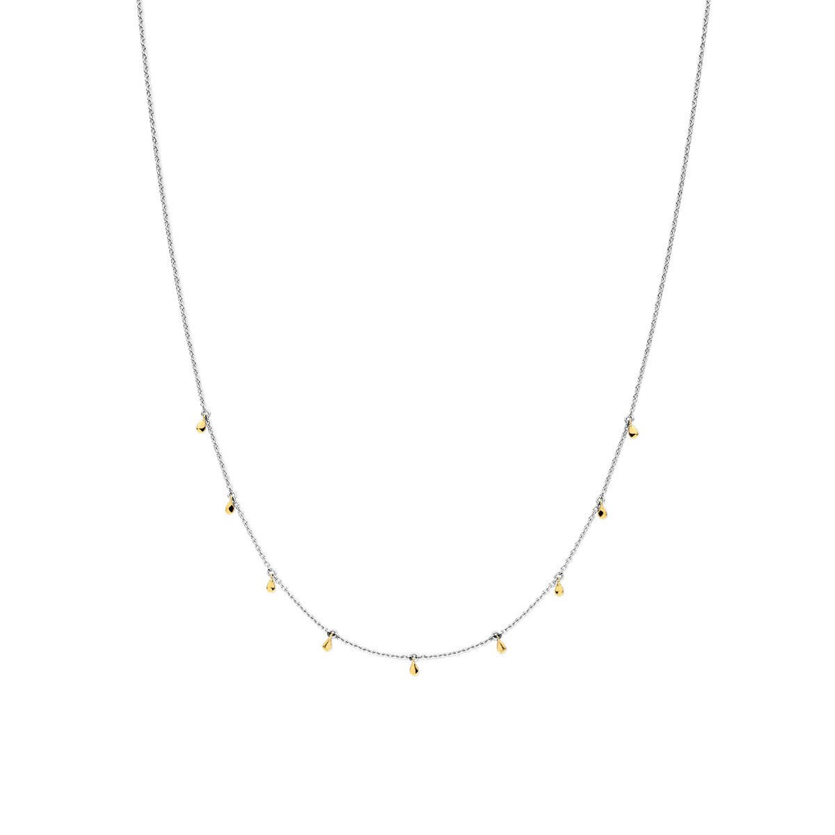 Moments collier zilver verguld 45cm | 33863AY