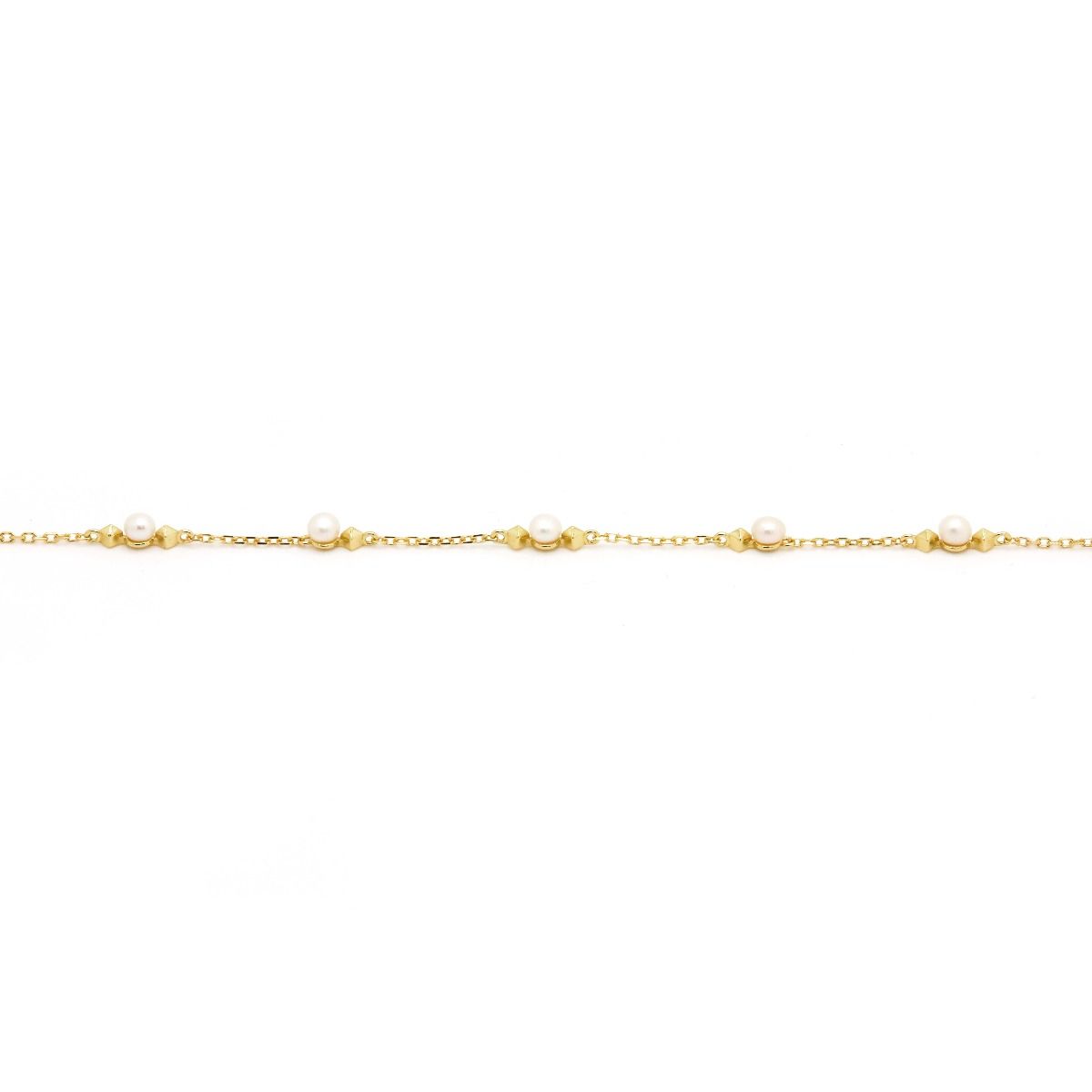 zilveren Karma armband, Leni Goldplated
