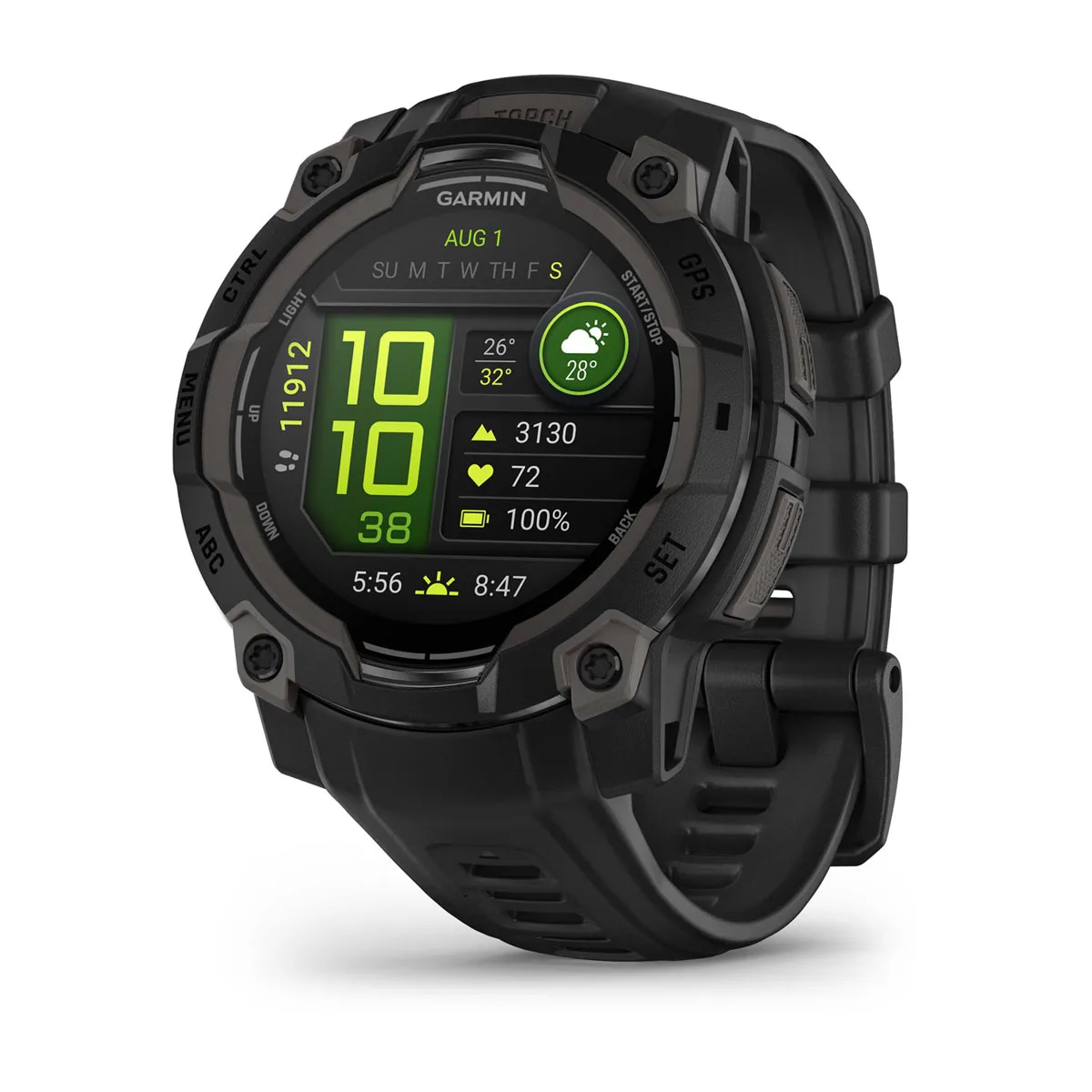 Garmin 010-02936-00 Instinct 3 AMOLED – 45 mm Smartwatch

- Behuizing gemaakt van kunststof, in de kleur zwart
- Horlogeband gemaakt van silicone, in de kleur zwart, met gesp
- Chronograaf functie, met stopwatch
- Dag, Datum weergave
- 10 ATM waterdicht, geschikt om mee te zwemmen.
- Breedte van de behuizing is 45 mm
- Dikte van de behuizing is 15 mm

Wordt geleverd in originele Garmin horlogedoos en 2 jaar officiële garantie.