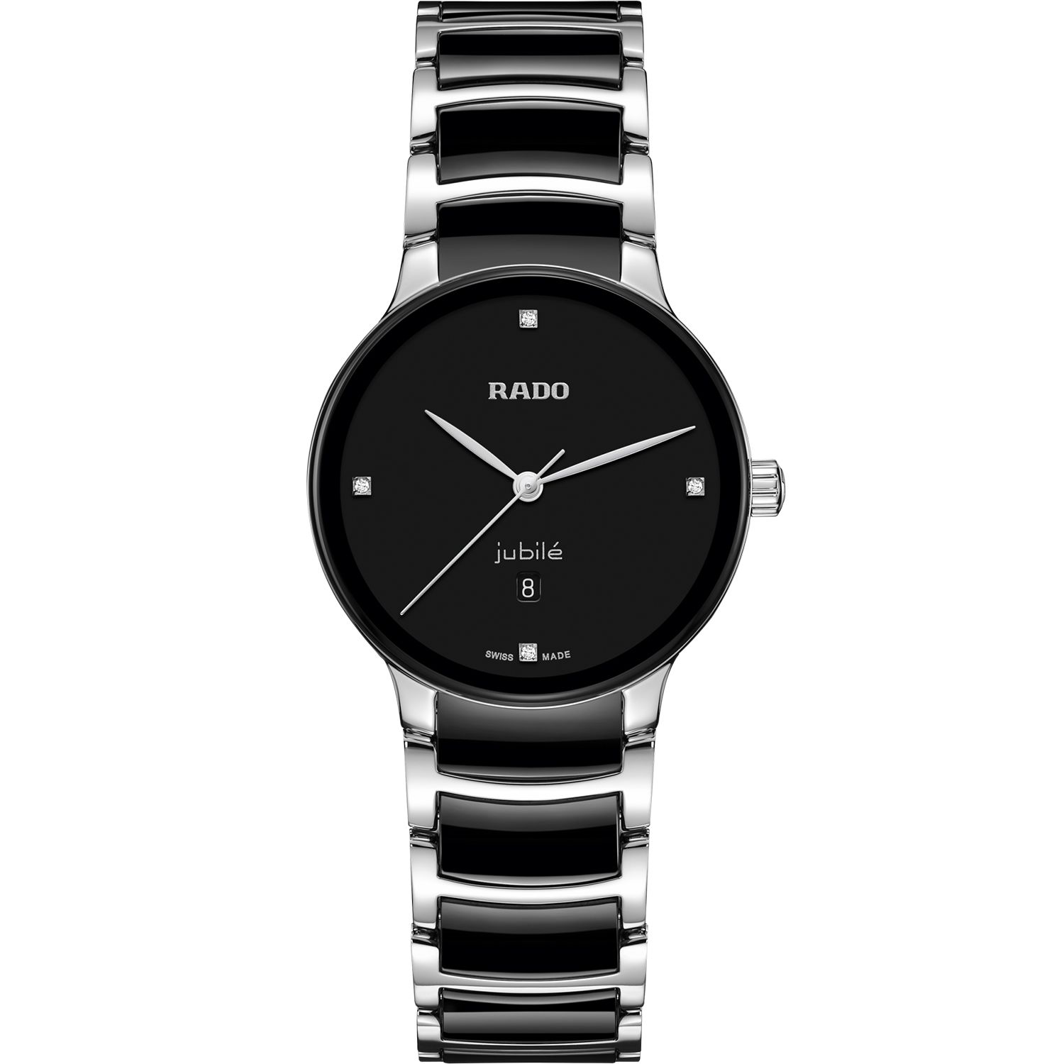 De Rado Centrix R30026712 is een elegant horloge met karakteristieke diamant indexen en een glamoureuze  lunette. Het horloge is gemaakt van hoogwaardig PVD en High-Tech Ceramic en heeft een krasbestendig saffierkristal. Draag dit horloge in combinatie met zowel zakelijke als casual outfits voor een stijlvolle en trendy uitstraling. Voeg deze tijdloze klassieker toe aan je collectie en geniet van de luxe uitstraling die het biedt.