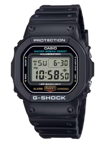 De vorm van de DW-5600UE is een iconisch kenmerk van de robuuste horloges van G-SHOCK, het merk dat wereldwijd bekend staat om constante innovatie en het blijven streven naar het toppunt van kracht.