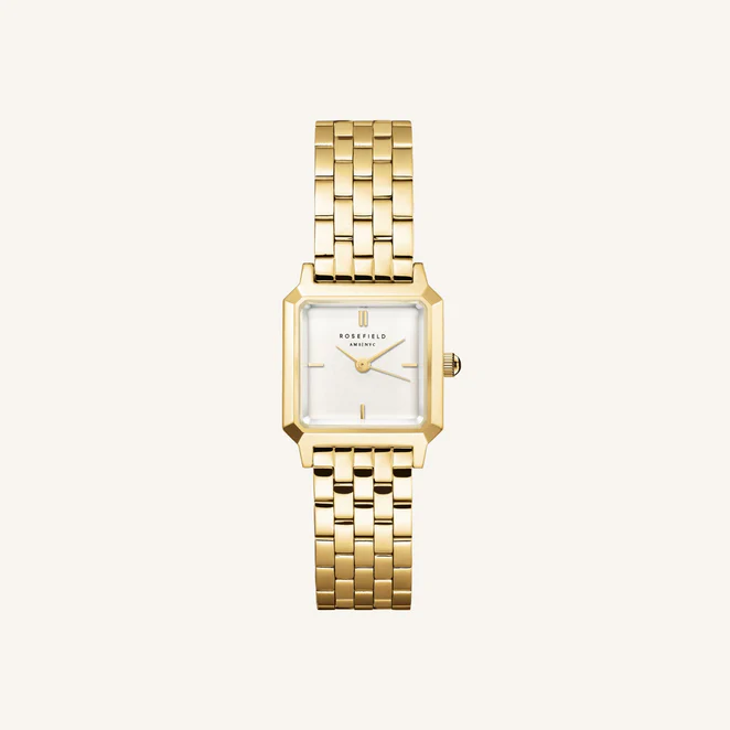 De BWGSG-B01 is een stijlvol horloge met een goudkleurige metalen band. Het vierkante kastontwerp van mineraalglas en de witte wijzerplaat geven een klassieke uitstraling. Het horloge is analoog en heeft geen datumaanduiding of Zwitserse uurwerk. Perfect voor formele gelegenheden. Draag het om de pols voor een elegante en tijdloze look.