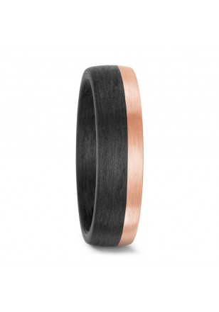 combinatie goud 14kt, carbon en diamant