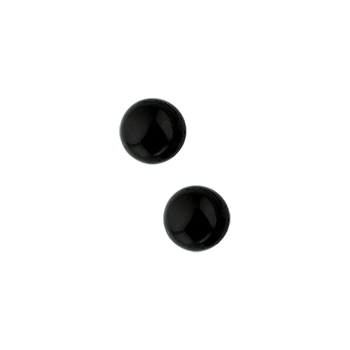 Zilver Gerhodineerde Oorstekers met Onyx