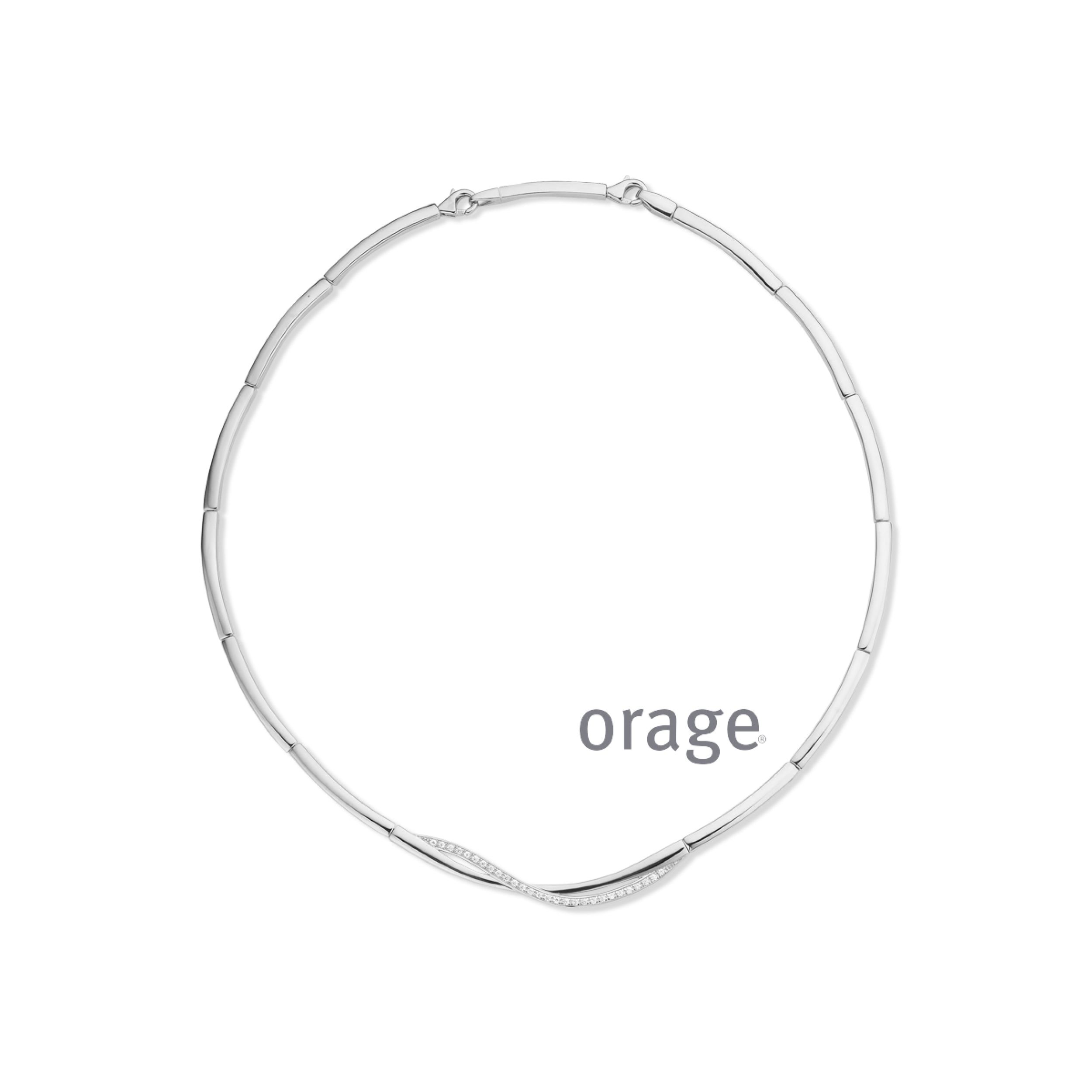 Ketting in zilver met zirconia
