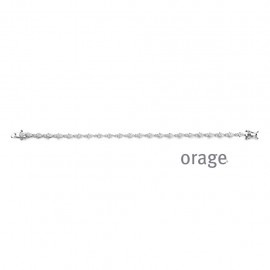 Armband in zilver met zirconia