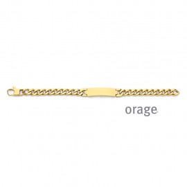 Armband met naamplaat in staal 