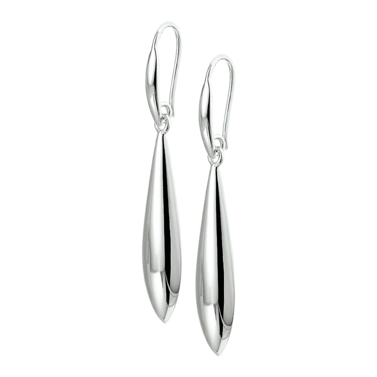 Zilver gerhodineerd oorbellen 

