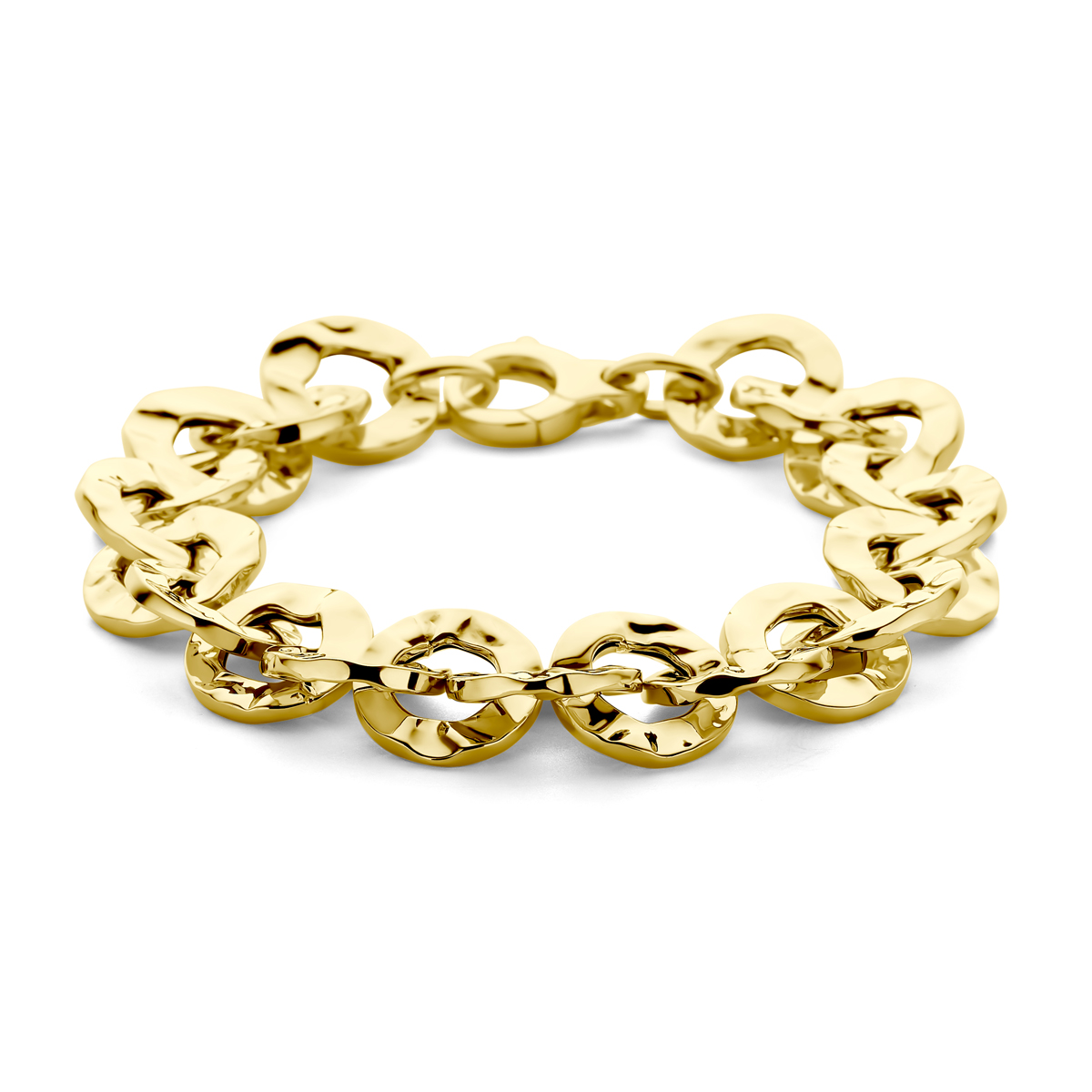 Het product 14k Goud Armband 15 mm 20 cm is een elegante goudkleurige armband, glanzend en gemaakt van 14 karaat goud. De brede band van 15 mm zorgt voor een opvallende uitstraling. Draag deze tijdloze armband solo of combineer met andere sieraden voor een verfijnde look. Gewicht: 19,7 gram. Perfect voor elke gelegenheid.