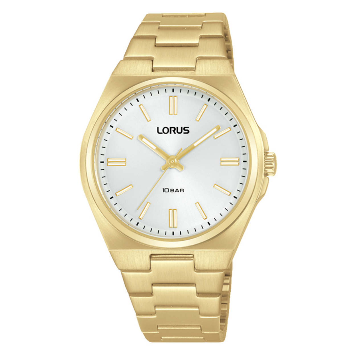 Dit is een dameshorloge van het merk Lorus. Het is een analoog horloge gemaakt van doublé. De diameter van de kast is 34 mm en de kast is 9.6 mm dik.
De verdere specificaties van het horloge zijn als volgt:
Kastvorm: rond
Kastkleur: zilverkleurig
Kastmateriaal: doublé
Sluiting: vouwsluiting met drukker
Wijzerplaatkleur: wit
Glassoort: hardlex mineraal glas
Waterdichtheid: 10 ATM
Techniek: quartz