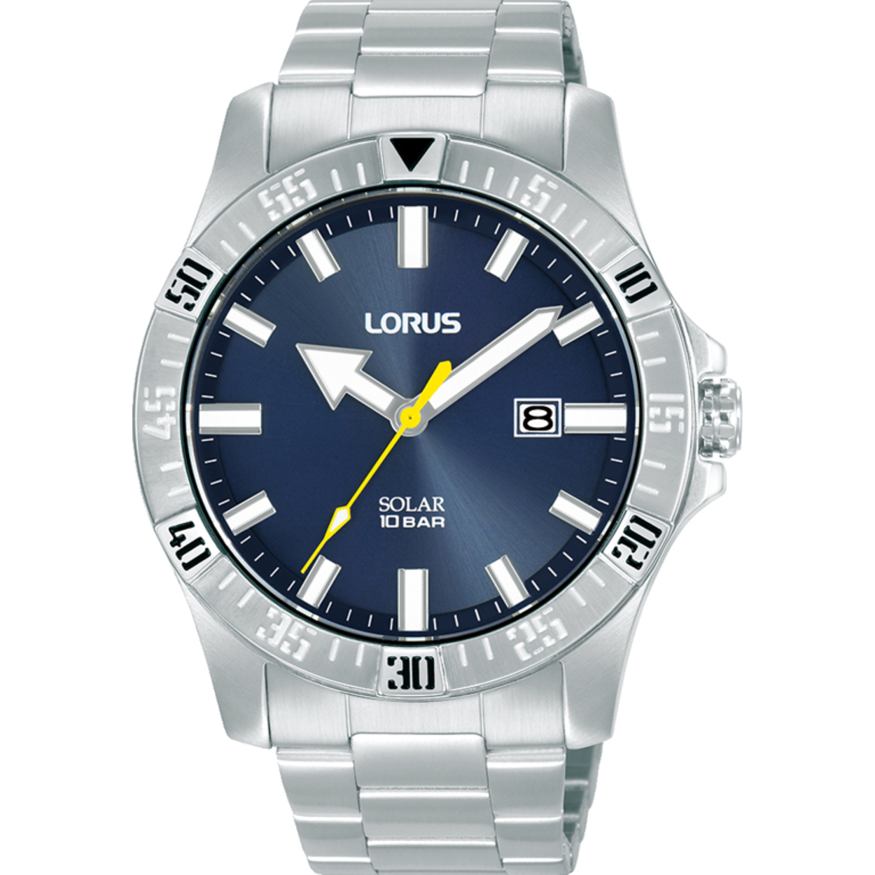 Dit is een herenhorloge van het merk Lorus. Het is een analoog horloge gemaakt van staal. De diameter van de kast is 42 mm en de kast is 11.1 mm dik.
De verdere specificaties van het horloge zijn als volgt:
Kastvorm: rond
Kastkleur: zilverkleurig
Kastmateriaal: staal
Sluiting: vouwsluiting met drukker
Wijzerplaatkleur: blauw
Glassoort: hardlex mineraal glas
Waterdichtheid: 10 ATM
Techniek: solar