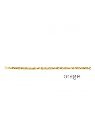 Deze prachtige armband is verguld in staal en heeft een sterk ontwerp dat perfect is voor dagelijks gebruik. 