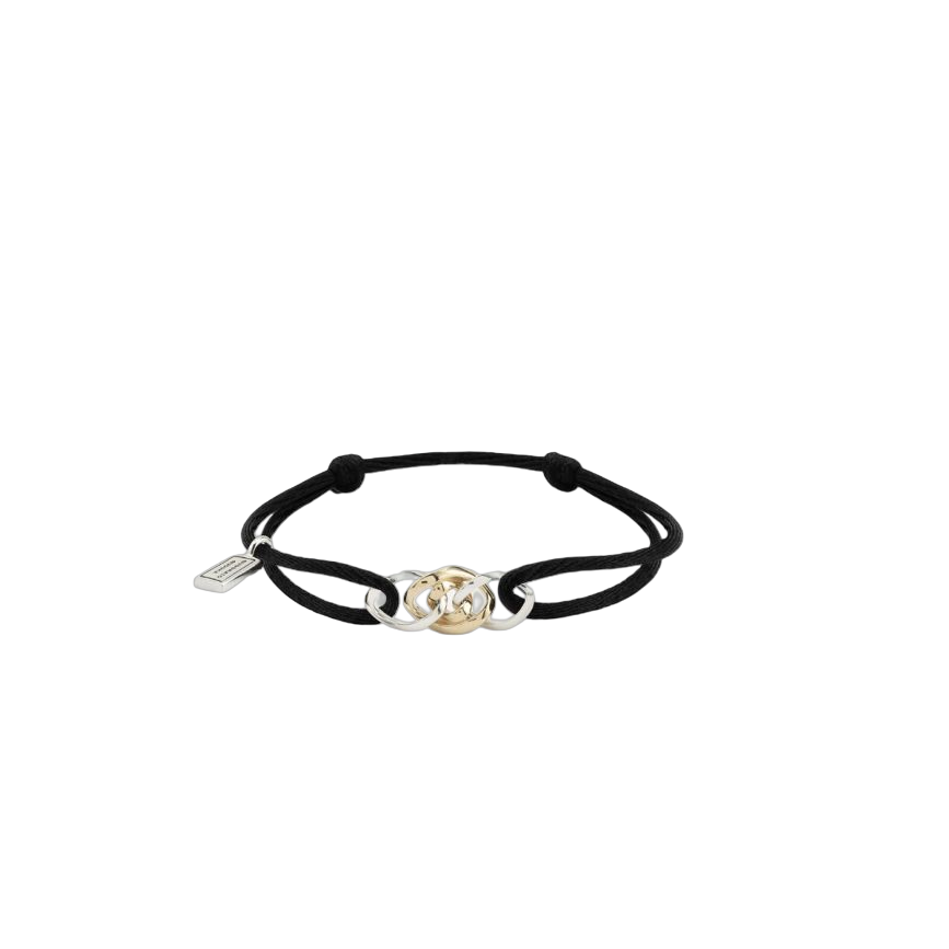 De Buddha to Buddha 136BL M- Cord Bracelet Nathalie bicolor is gemaakt van sterling zilver en leder. Het heeft een unieke gevlochten koordontwerp en een zilveren buddha-bedel. Draag het om je pols voor een eigentijdse en stijlvolle look. Combineer het met andere armbanden voor een mooie gelaagde uitstraling, of draag het alleen voor een subtiele touch van luxe. Deze armband is perfect voor zowel casual als formele gelegenheden.