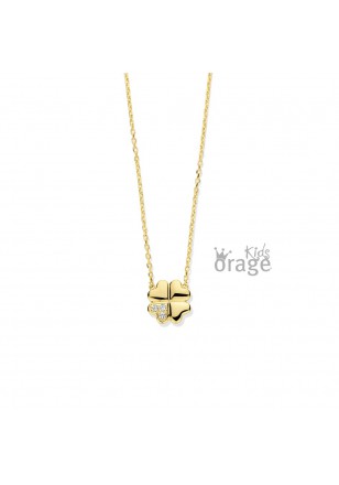 Deze prachtige halsketting met verguld zilveren klavertje 4 hanger is een echte geluksbrenger. De ketting heeft een lengte van 38 cm met een tussenoog op 36cm. Laat je geluk beginnen!

Op zoek naar geluk? Dan is deze halsketting met klavertje 4 hanger de perfecte keuze voor jou!