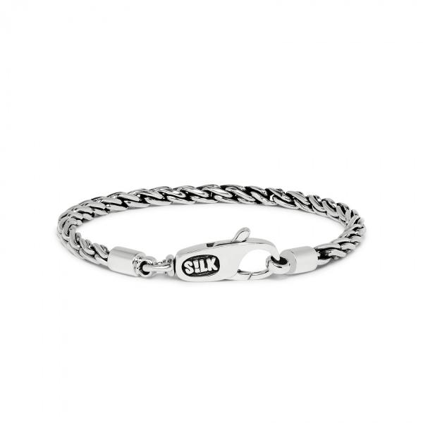 Massief armband zilver van het model 172 op 18 cm