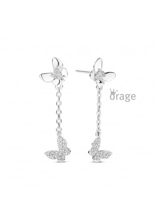 Deze prachtige lange oorbelstekers zijn versierd met vlinders en zirkonen, wat een elegante en speelse uitstraling geeft. Ze voegen een vleugje glamour toe aan elke outfit. Draag ze met je haar opgestoken om hun schoonheid te accentueren. 