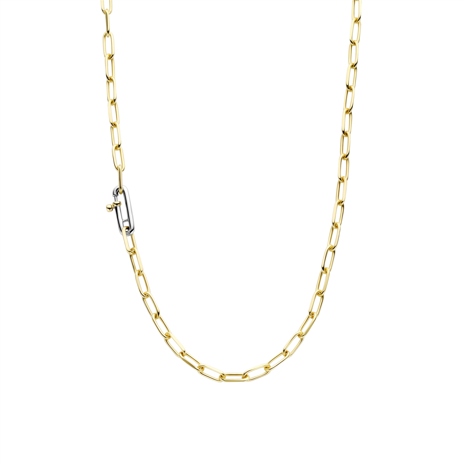 Dit TI SENTO - Milano Collier 34024SY is gemaakt van Zilver gold plated. De kleurstelling van dit collier is Zilver geel verguld. Alle TI SENTO - Milano producten worden geleverd in een luxe geschenkverpakking.