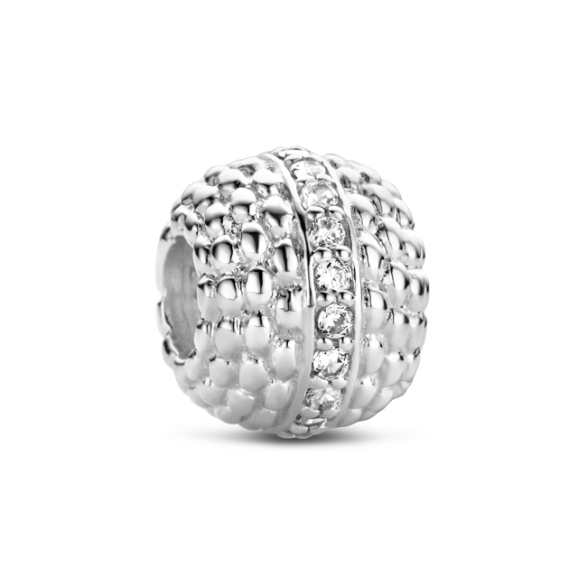 Zilveren Bedel past op alle armbanden zoals Pandora Troll Beads enz.