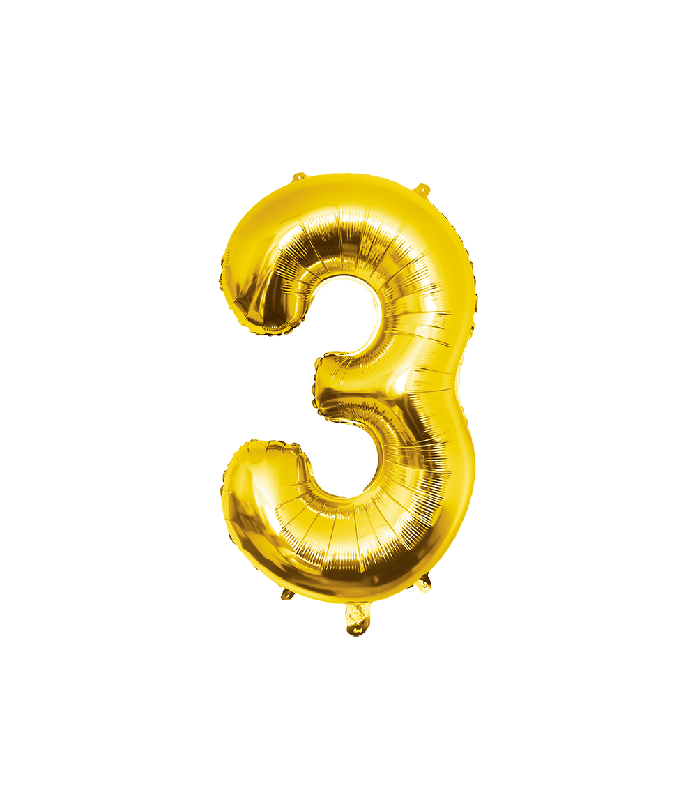 De gouden cijfer ballonnen uit de Basic collectie van Paper Dreams zijn de ideale toevoeging om elke gelegenheid te transformeren in een feestelijke en vrolijke sfeer. Of het nu gaat om een verjaardag, jubileum, bruiloft of een andere speciale viering, foil balloon gold - no.3 voegt een sprankeling toe aan elke ruimte. Deze grote gouden cijferballon is maar liefst 86cm groot, wat het tot een echte eyecatcher maakt.