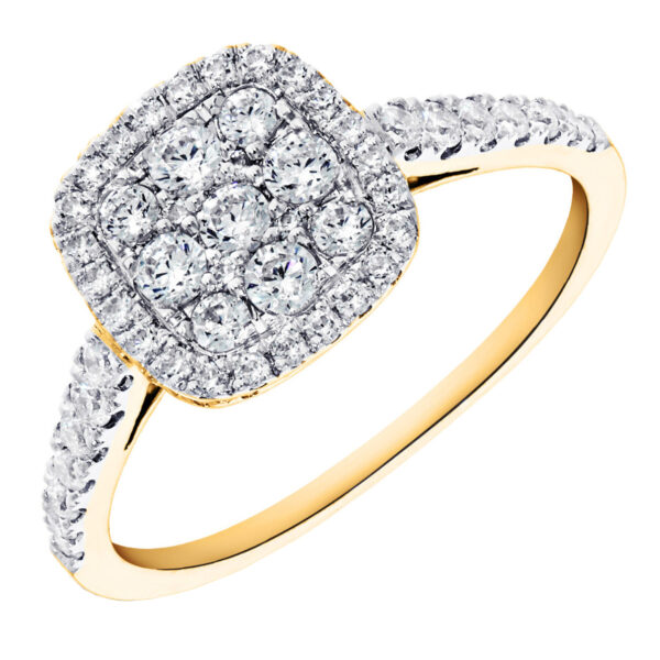 GD RING DIAM 0.59CT TOT   HSI