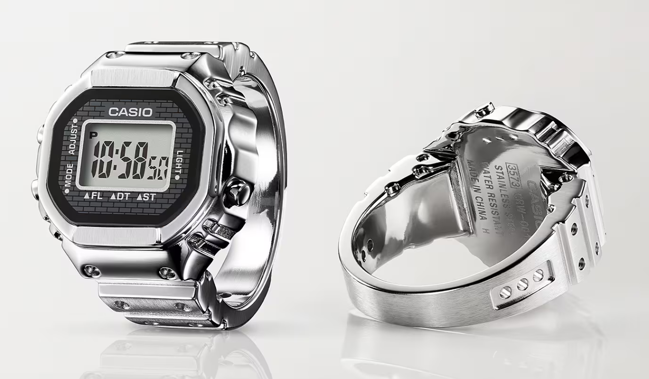 CASIO STALEN RING HORLOGE  CRW-001-1ER