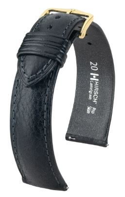 Hirsch Camelgrain L Black Calf 18/16mm 01009050-1-18