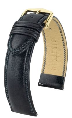 Hirsch Ascot L Black Shiny Calf 18/16mm 01575050-1-18