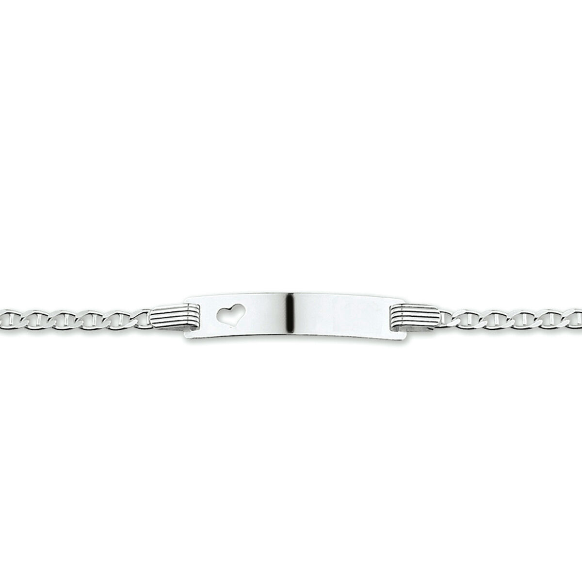 925 Zilveren graveerarmband. De graveerplaat heeft een dikte van 0.8mm.