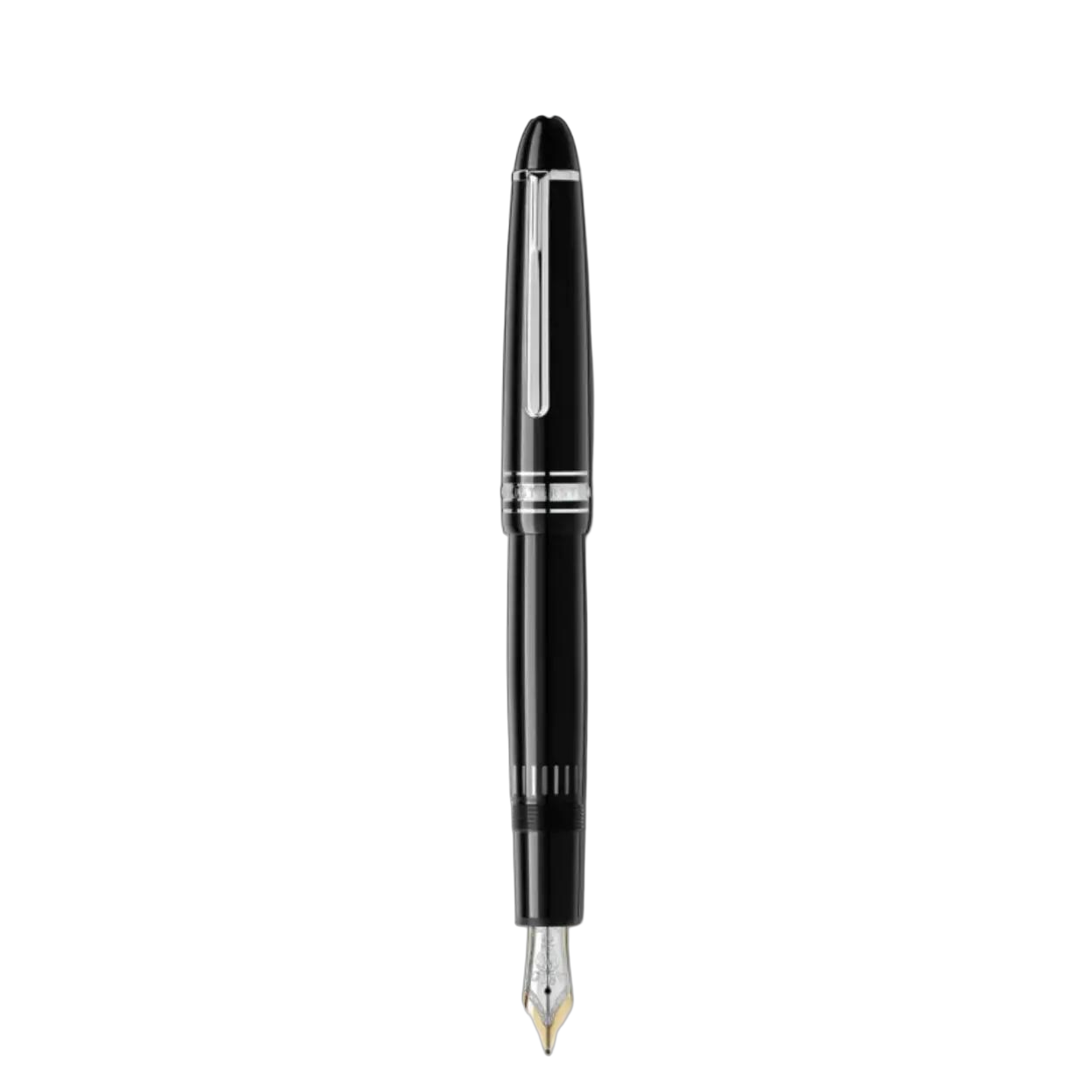 Montblanc Meisterstück LeGrand Platinum-coated collectie is een ontwerp dat geschiedenis schrijft. Geïntroduceerd in 1924, een woord dat 'meesterwerk' betekent, is de Meisterstück een van de symbolen geworden voor luxe schrijven van hoge kwaliteit. De dop en het vat zijn gemaakt van zwarte kostbare hars met het iconische witte Montblanc-embleem ingelegd in de bovenkant van de dop. De vulpen is versierd met een handgemaakte Au585/14K massief gouden penpunt, gerhodineerd.

Referentienummer: 2851