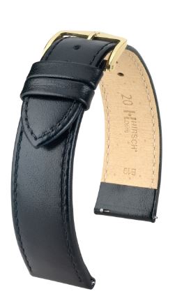 Hirsch Osiris M Black Shiny Calf 18/16mm 03475150-1-18