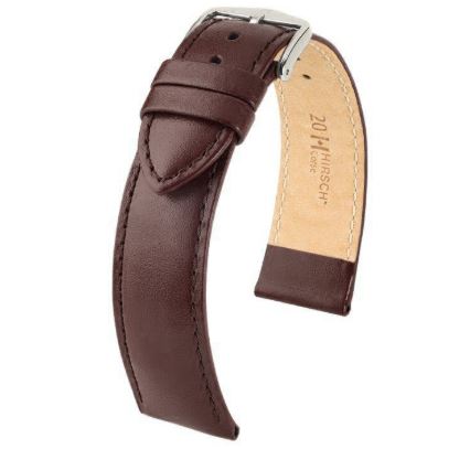 HIRSCH CORSE L NQR BROWN LEATHER FIBERS 18/16MM 12120210-2-18.