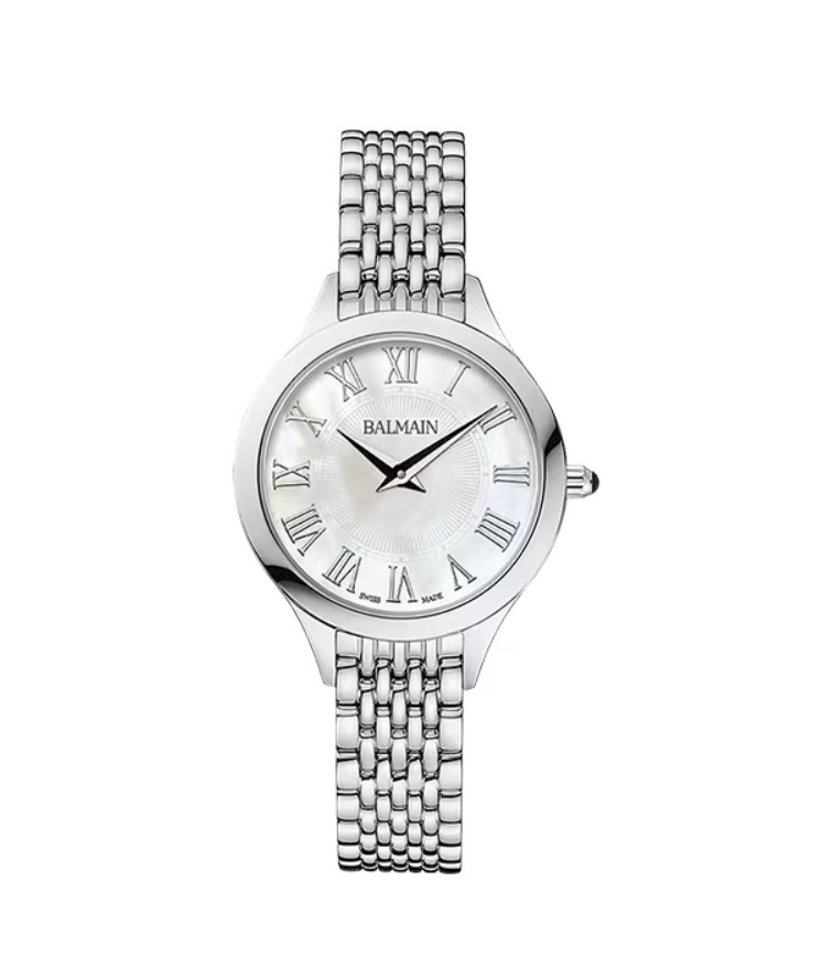 Balmain dames pols horloge staal met stalen band.