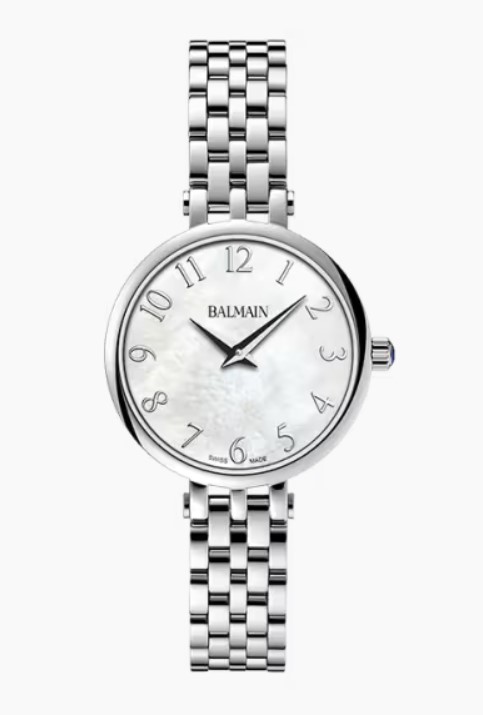 Balmain dames pols horloge staal met stalen band.