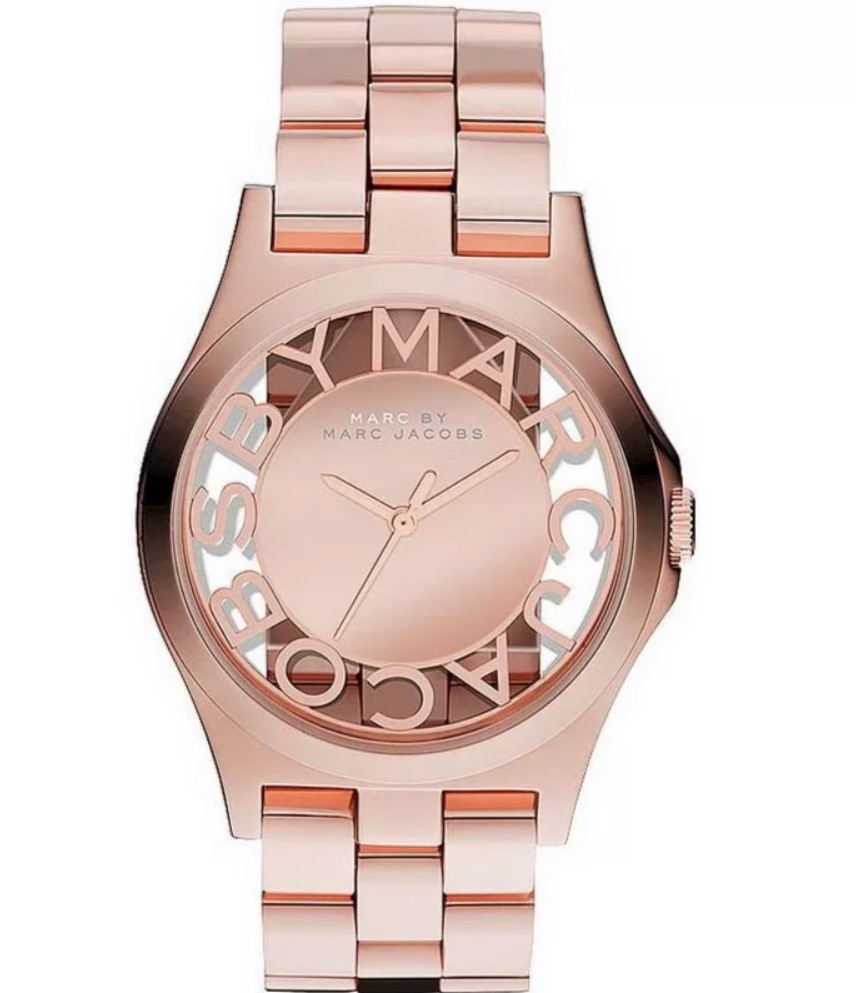 Marc Jacobs dames pols horloge roségoud kleurig.
