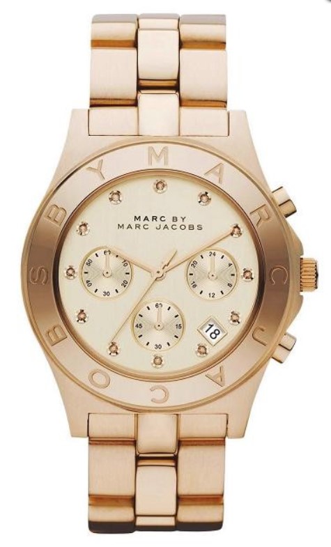 Marc Jacobs dames pols horloge roségoud kleurig.