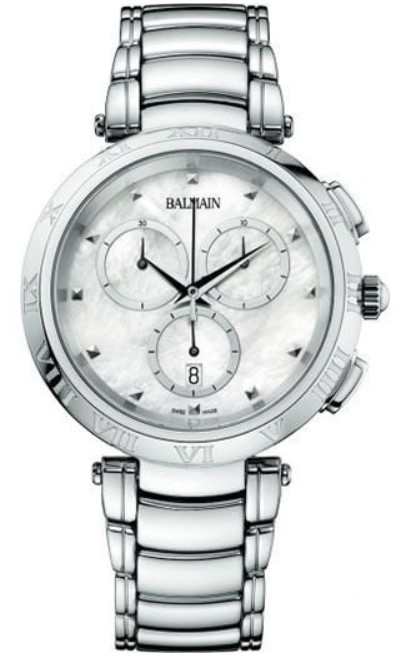 Balmain dames pols horloge staal met stalen band.