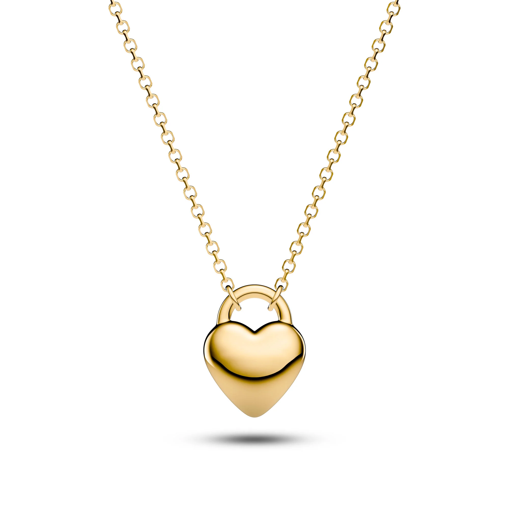 Ketting gemaakt van 18 karaats verguld 925 sterling zilver met een gepolijst oppervlak

Afmetingen ketting: lengte 12,5 mm, kettinglengte tot 45 cm - verstelbaar