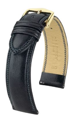 Hirsch Ascot L Black Shiny Calf 20/18mm 01575050-1-20