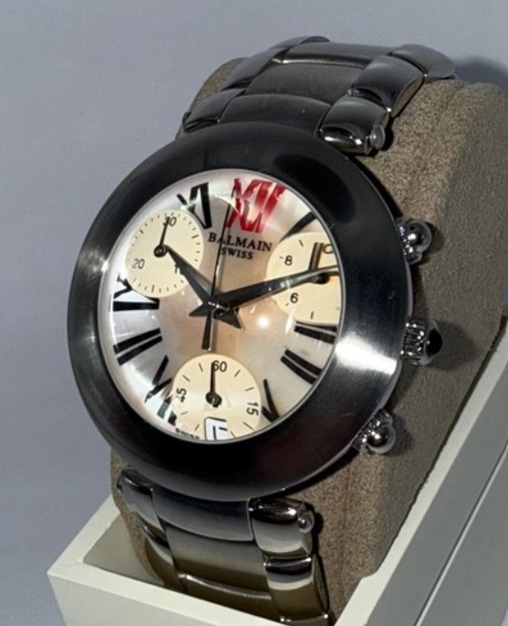 Balmain dames pols horloge staal met stalen band.
