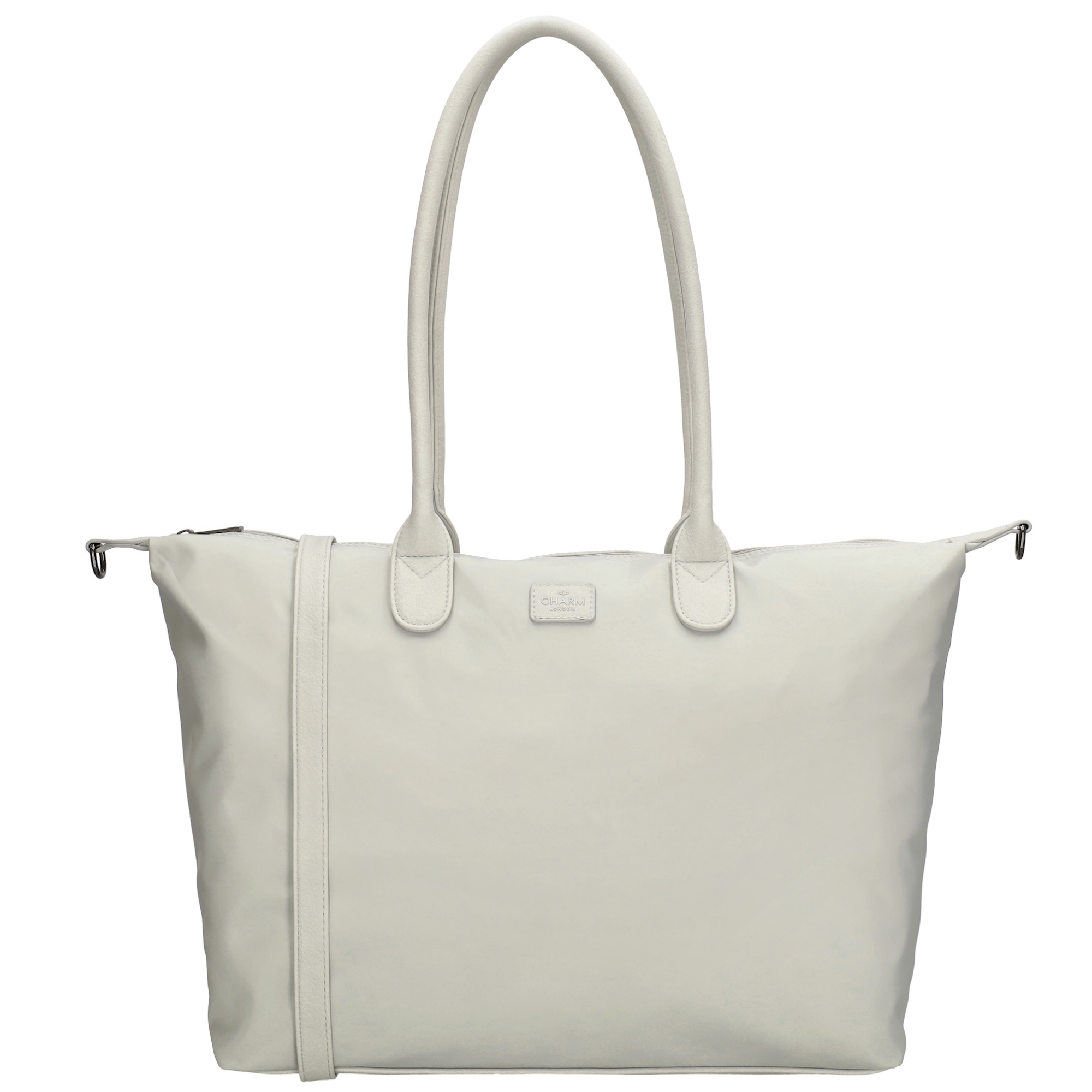 De Charm London Buckingham Mono Laptoptas 15,6 inch in lichtgrijs, modelnummer W00838026, is een stijlvolle schoudertas binnen de categorie BAGS. Met een elegant ontwerp biedt deze tas voldoende ruimte voor uw laptop. Ideaal om over de schouder te dragen, zodat u uw handen vrij hebt tijdens het reizen of werken. Een perfecte combinatie van functionaliteit en stijl!