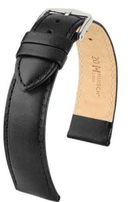Hirsch Corse L NQR Black Leather Fibers 20/18mm 12120250-2-20