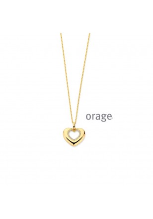 Ketting hart (plaqué)