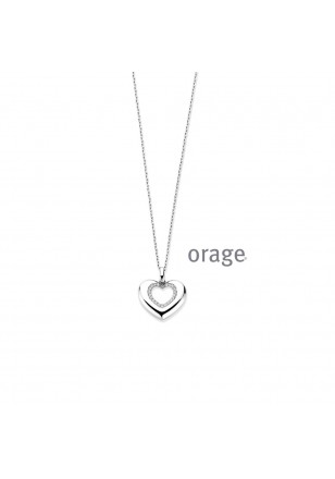 Zilver Ketting Hart