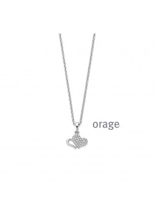 Ketting hart 925 rh cz