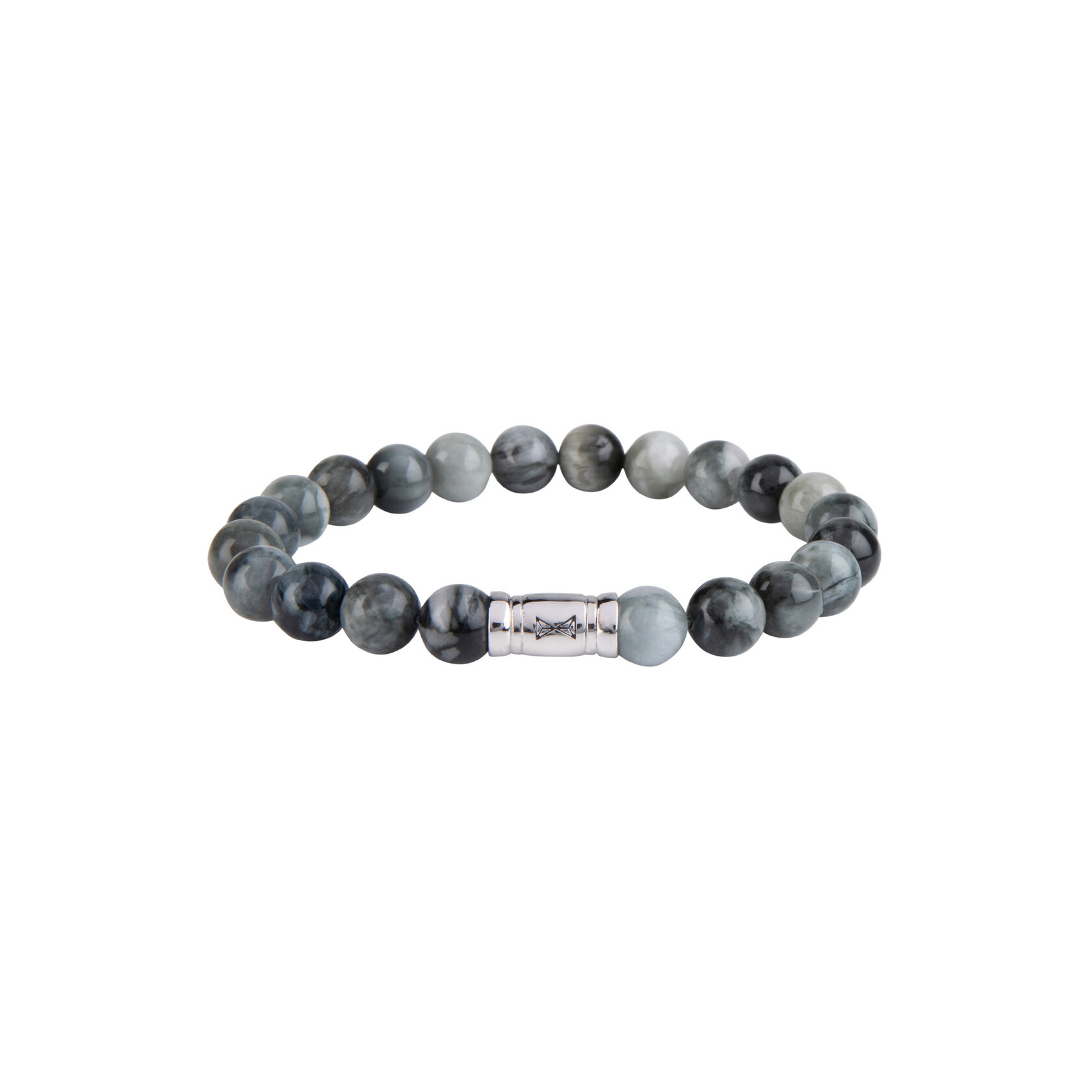 Stijlvol en minimalistisch. Deze armband is gemaakt van hoogwaardige edelstenen die perfect combineren met zowel formele als casual kleding. Gemaakt met 8mm gladde Eagle Eye kralen en een subtiel zilveren 925 slot. Het sterke elastische koord houdt deze armband bij elkaar en zorgt voor een comfortabele pasvorm. Eagle Eye natuursteen wordt gekenmerkt door zijn glasachtige glans. Combineer deze armband met andere Aze sieraden en geef je look die stijlvolle extra touch.