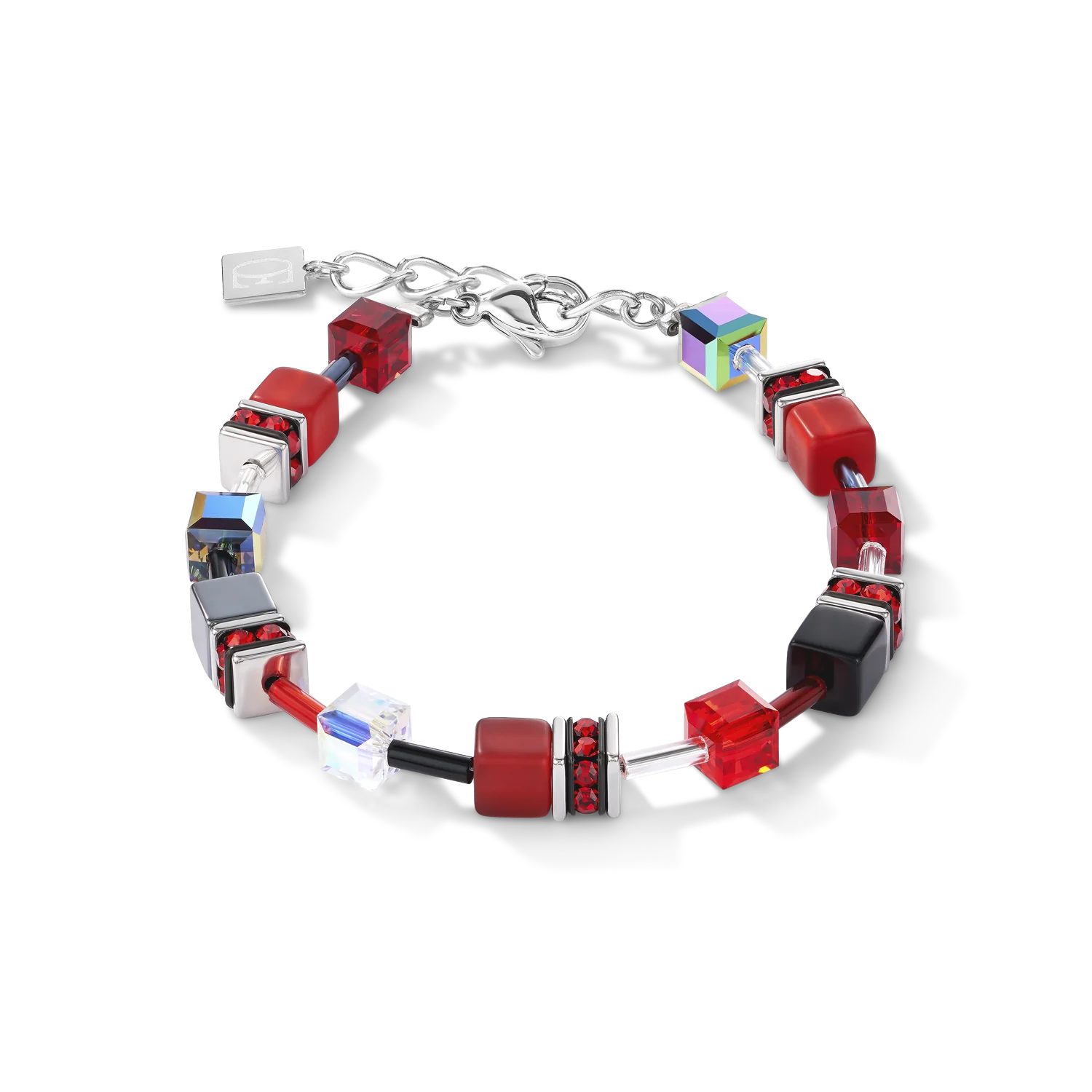 Kleurrijke armband uit de GeoCUBE® collectie Handgemaakt in het atelier in Stuttgart.